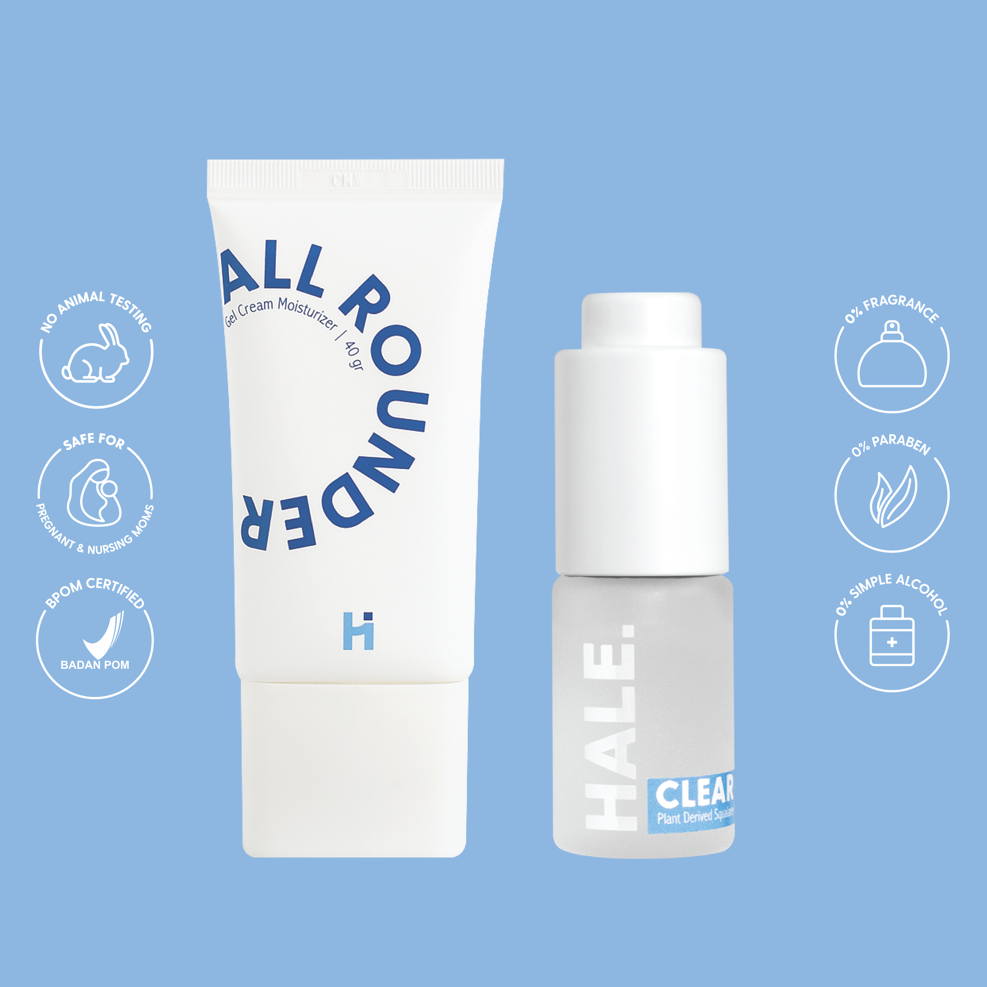 HALE Bundle All Rounder + CLEAR Plant Derived Squalane Oil HALE.