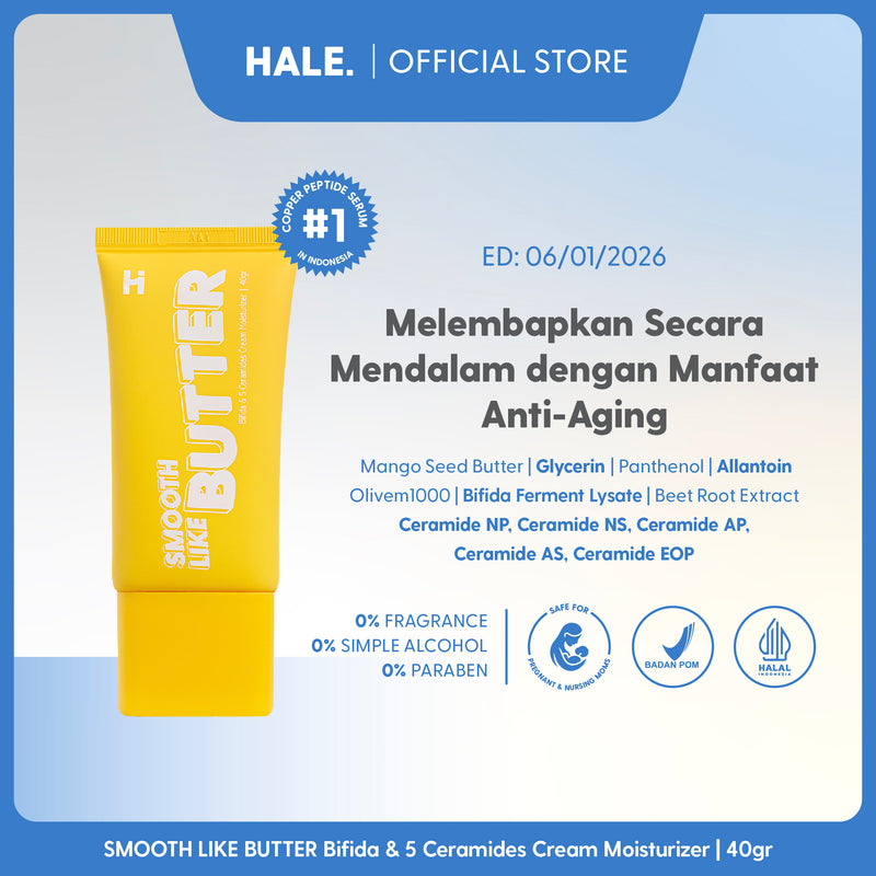 HALE Smooth Like Butter Bifida & 5 Ceramides Cream Moisturizer