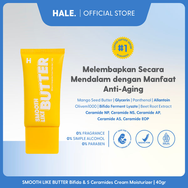 HALE Smooth Like Butter Bifida & 5 Ceramides Cream Moisturizer