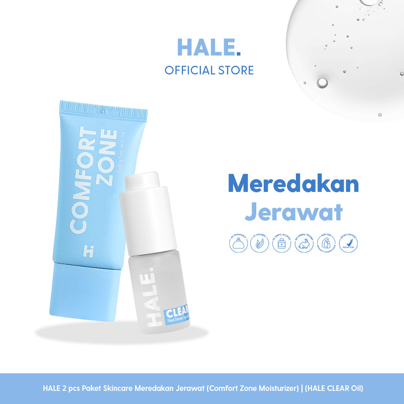 HALE 2 Pcs Paket Skincare Moisturizer + Oil