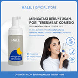THINK HALE Overnight Glow Exfoliating Mousse Solution 5% AHA + 2% BHA & PHA 45ml - Toner Eksfoliasi Menghaluskan Tekstur Mencerahkan