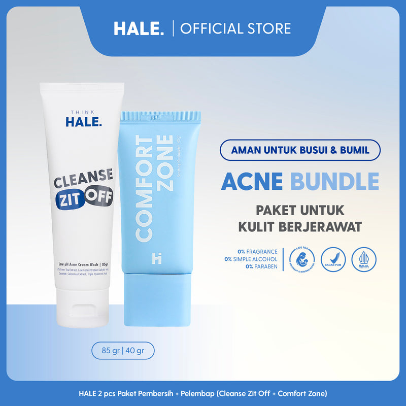 HALE 2 pcs Paket Skincare Bumil Busui | Pembersih dan Pelembap