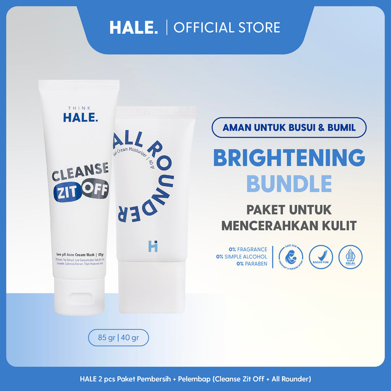 HALE 2 pcs Paket Skincare Bumil Busui | Pembersih dan Pelembap