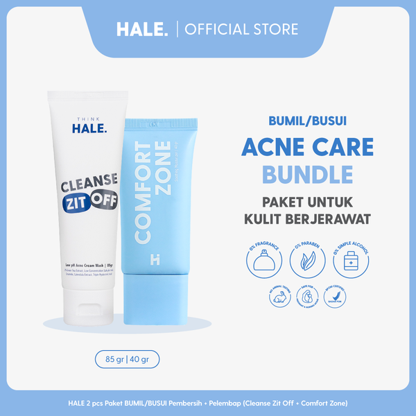 HALE 2 pcs Paket Skincare Bumil Busui | Pembersih dan Pelembap