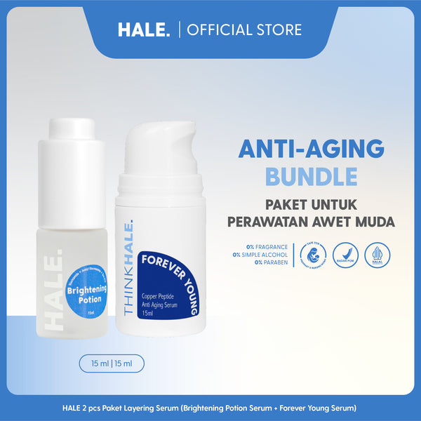 HALE 2 pcs Paket Skincare Layering 2 Serum