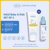 THINK HALE Baby & Kids Gentle Care Bundle – Paket Hair Body Wash Lotion & Anti Nyamuk Anak Free Lip Balm Bebas Pewangi BPOM Halal
