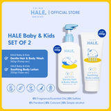 THINK HALE Baby & Kids Gentle Care Bundle – Paket Hair Body Wash Lotion & Anti Nyamuk Anak Free Lip Balm Bebas Pewangi BPOM Halal