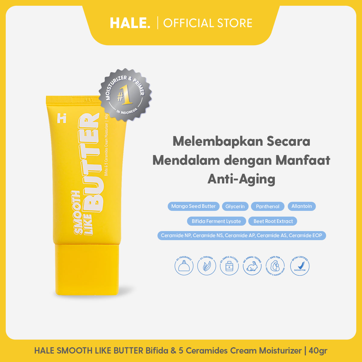 HALE Smooth Like Butter Bifida & 5 Ceramides Cream Moisturizer – HALE.