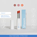 Sheen. Tinted Lip Balm + UV Filter | CORAL