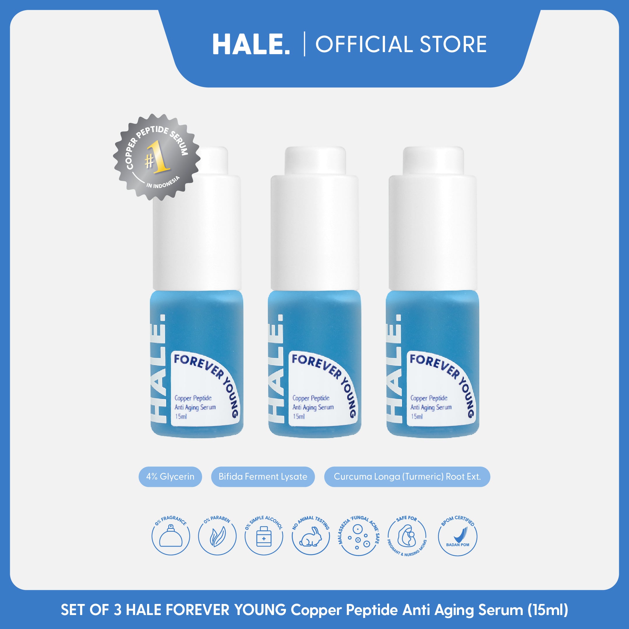 HALE Forever Young | Copper Peptide Anti Aging Serum – HALE.